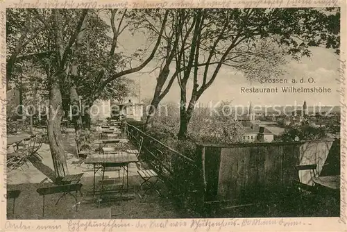 AK / Ansichtskarte Crossen_Oder_Krosno_Odrzanskie Restaurant Wilhelmshoehe 