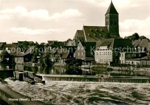 AK / Ansichtskarte Rheine Emswehr Rheine