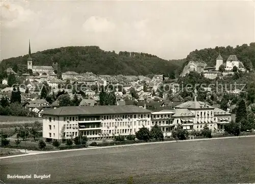 AK / Ansichtskarte Burgdorf_Bern Bezirksspital Panorama Burgdorf Bern