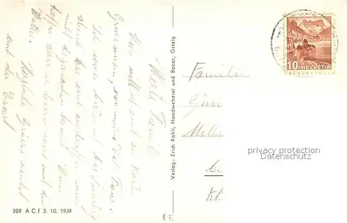 AK / Ansichtskarte Gsteig_BE Panorama 