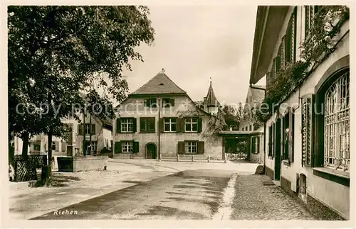 AK / Ansichtskarte Riehen Ortspartie Riehen