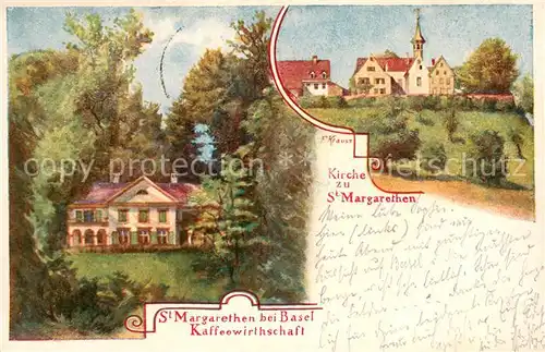 AK / Ansichtskarte Basel_BS Kirche zu St Margarethen Basel_BS