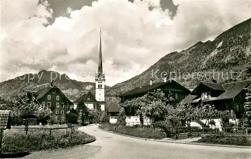 AK / Ansichtskarte Alpnach_Dorf Bahnhofstrasse Kirche Alpnach Dorf