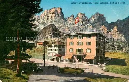 AK / Ansichtskarte Urnerboden_UR Hotel Wilhelm Tell und Post 