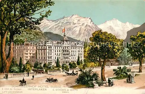 AK / Ansichtskarte Interlaken_BE Schweizerhof Hotel Suisse Interlaken_BE