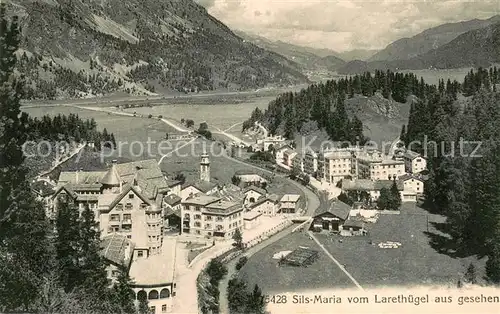 AK / Ansichtskarte Sils_Maria_Graubuenden Blick vom Larethuegel Sils_Maria_Graubuenden