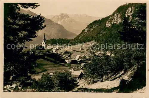 AK / Ansichtskarte Schmitten_GR Panorama Schmitten GR