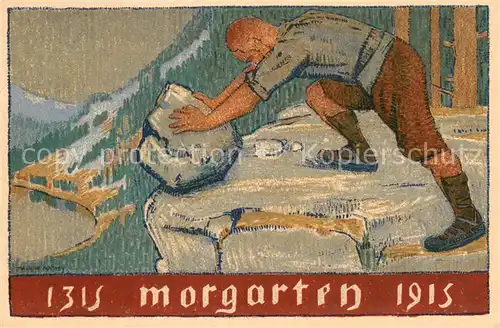 AK / Ansichtskarte Morgarten_ZG Kuenstlerkarte 