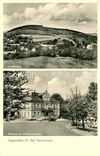 AK / Ansichtskarte Bergkirchen_Bad_Oeynhausen Panorama Gasthaus zur Wittekindsquelle Bergkirchen_Bad