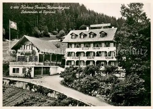 AK / Ansichtskarte Schwanden_Sigriswil Kurhaus Pension Blumenbergbad 