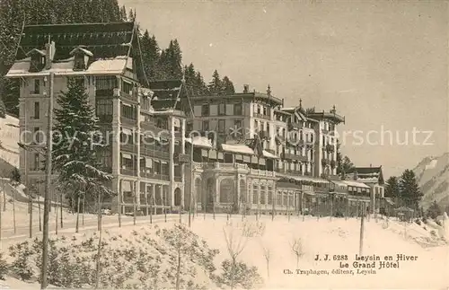 AK / Ansichtskarte Leysin_VD Le Grand Hotel en Hiver 
