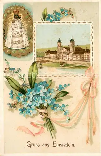 AK / Ansichtskarte Einsiedeln_SZ Gnadenbild Kloster Einsiedeln SZ