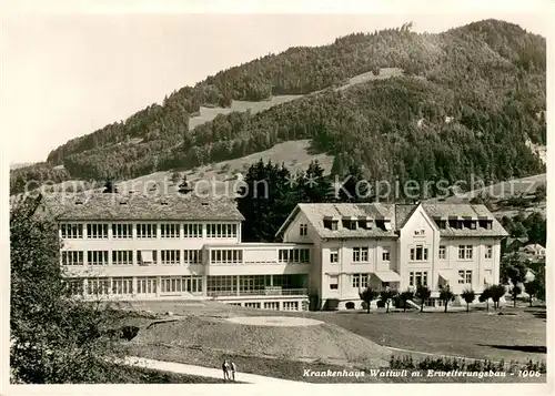 AK / Ansichtskarte Wattwil Krankenhaus mit Erweiterungsbau Wattwil