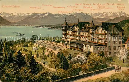 AK / Ansichtskarte Tutzing_Starnberger_See Hotel Simson 