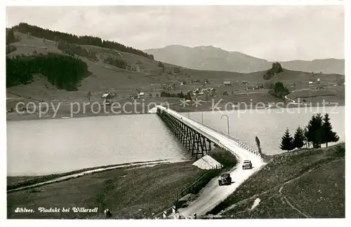 AK / Ansichtskarte Sihlsee_SZ Viadukt bei Willerzell sihlsee_SZ