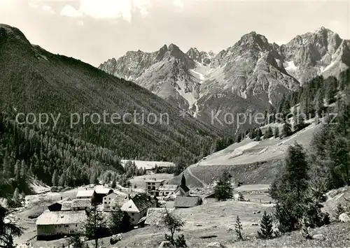 AK / Ansichtskarte S charl_GR mit mot Tavrue und Pisocgruppe 