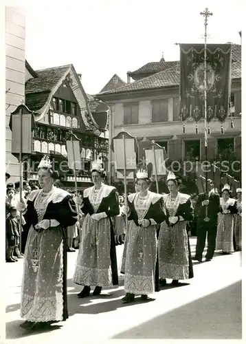 AK / Ansichtskarte Appenzell_IR Fronleichnam Prozession Appenzell IR