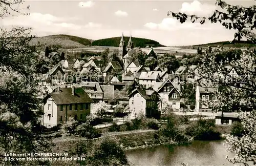 AK / Ansichtskarte Hilchenbach Blick vom Herrenberg auf Stadtmitte 