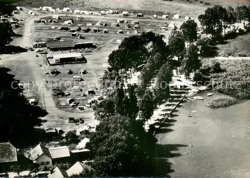AK / Ansichtskarte Noville_VD Camping Les Grangettes Fliegeraufnahme 