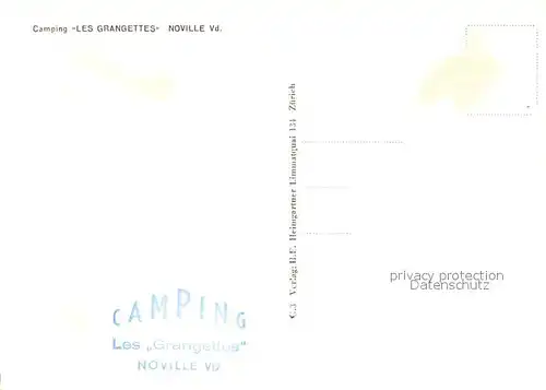 AK / Ansichtskarte Noville_VD Camping Les Grangettes Fliegeraufnahme 