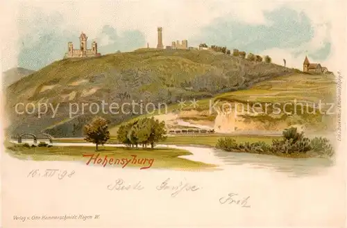 AK / Ansichtskarte Hohensyburg_Dortmund Hohensyburg m. Eisenbahn 