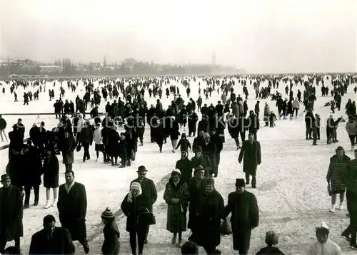 AK / Ansichtskarte Zuerichsee_ZH Zuercher Seegfroerni 1963 Zuerichsee ZH
