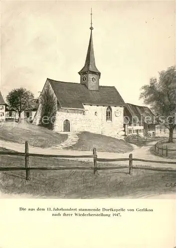 AK / Ansichtskarte Gerlikon_TG Dorfkapelle 