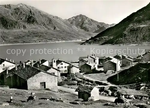 AK / Ansichtskarte Spluegen_GR Monte Spluga am Spluegenpass Spluegen_GR