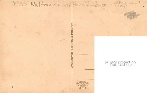 AK / Ansichtskarte Waltrop Schiffshebewerk bei Henrichenburg Dampfer verlaesst das Hebewerk Waltrop