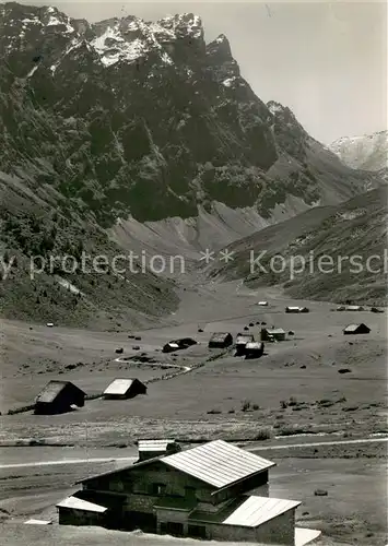 AK / Ansichtskarte Radons_Bivio_GR Berghaus Radons mit Piz Forbisch Feldpost 