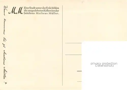 AK / Ansichtskarte Eltville_Rhein MM Sektkellerei Mattheus Mueller Fliegeraufnahme Eltville_Rhein