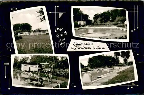 AK / Ansichtskarte Fuerstenau_Osnabrueck Badeanstalt Fuerstenau_Osnabrueck