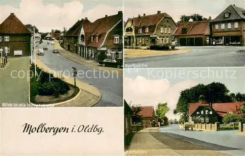 AK / Ansichtskarte Molbergen Dorfpartie  Shell Tankstelle Molbergen