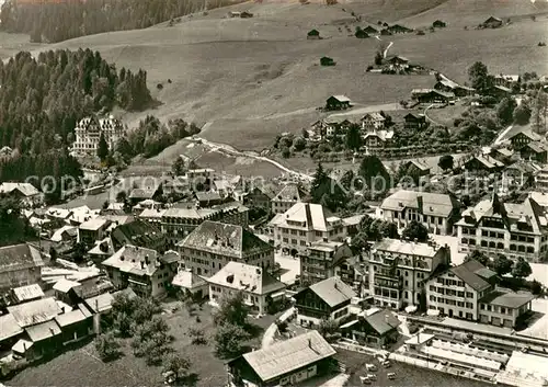 AK / Ansichtskarte Chateau d_Oex Fliegeraufnahme Chateau d Oex