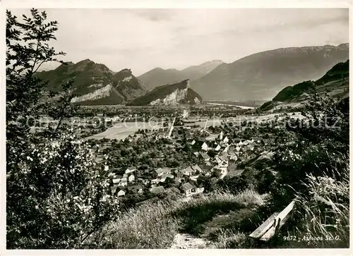 AK / Ansichtskarte Azmoos_SG Panorama Feldpost 