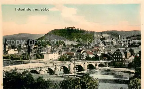 AK / Ansichtskarte Hohenlimburg Teilansicht m. Bruecke und Schloss Hohenlimburg