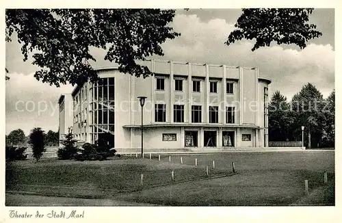 AK / Ansichtskarte Marl_Westfalen Theater Aussenansicht Marl_Westfalen