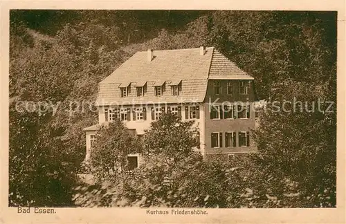 AK / Ansichtskarte Bad_Essen Kurhaus Friedenshoehe Aussenansicht Bad_Essen