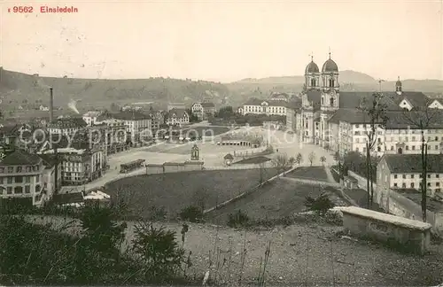 AK / Ansichtskarte Einsiedeln_SZ Ansicht mit Kloster Einsiedeln SZ