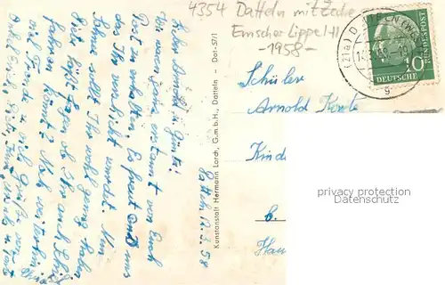 AK / Ansichtskarte Datteln Zeche Emscher Lippe Hebewerk Henrichenburg Neumarkt Hohestrasse Datteln