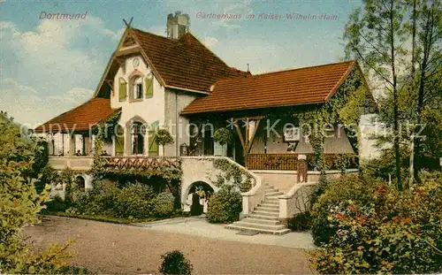 AK / Ansichtskarte Dortmund Gaertnerhaus im Kaiser Wilhelm Hain Dortmund