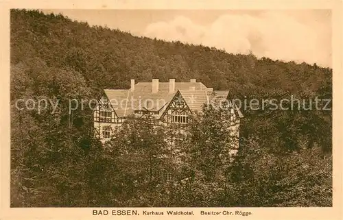 AK / Ansichtskarte Bad_Essen Kurhaus Waldhotel Aussenansicht Bad_Essen
