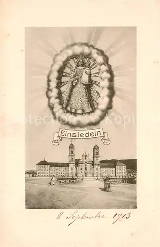 AK / Ansichtskarte Einsiedeln_SZ Kloster Heiligenbild Einsiedeln SZ