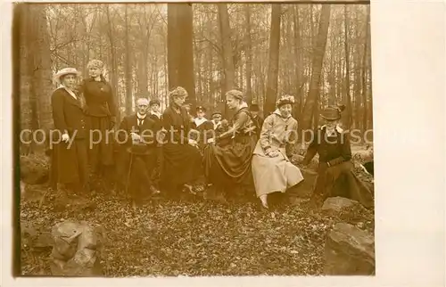 AK / Ansichtskarte Katzenbusch_Recklinghausen Gruppenfoto beim Park Restaurant 