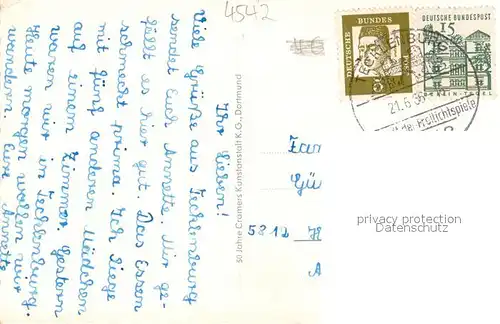 AK / Ansichtskarte Tecklenburg Jugenherberge Aussenansicht Fachwerkhaus Tecklenburg