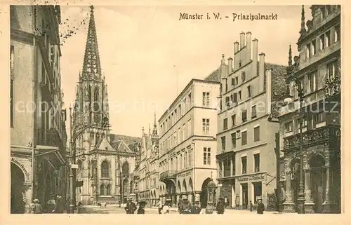 AK / Ansichtskarte Muenster_Westfalen Prinzipalmarkt Muenster_Westfalen
