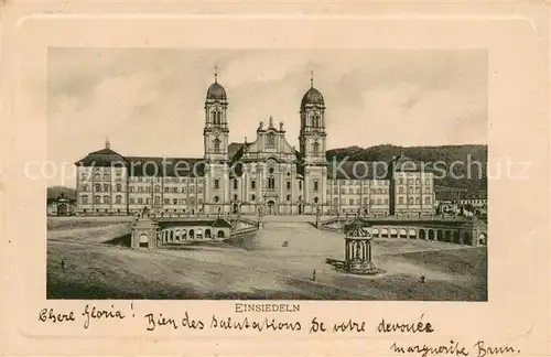 AK / Ansichtskarte Einsiedeln_SZ Kloster Einsiedeln SZ