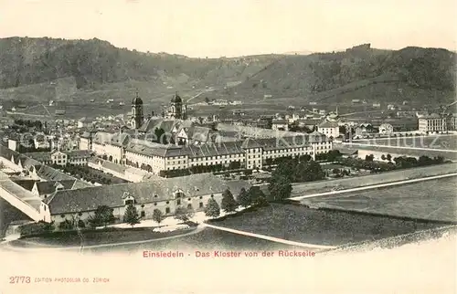 AK / Ansichtskarte Einsiedeln_SZ Panorama Kloster Einsiedeln SZ