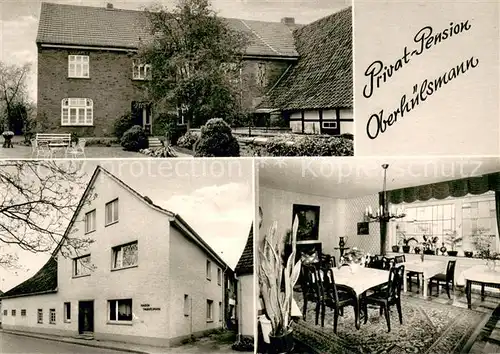 AK / Ansichtskarte Laer_Bad Privat Pension Oberhuelsmann Innen und Aussen Laer_Bad