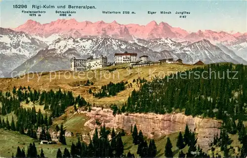 AK / Ansichtskarte Rigi_Kulm Panorama mit Berner Alpen Rigi_Kulm